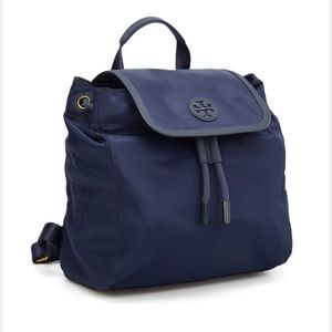 Tory Burch Scout Mini Nylon Backpack Navy